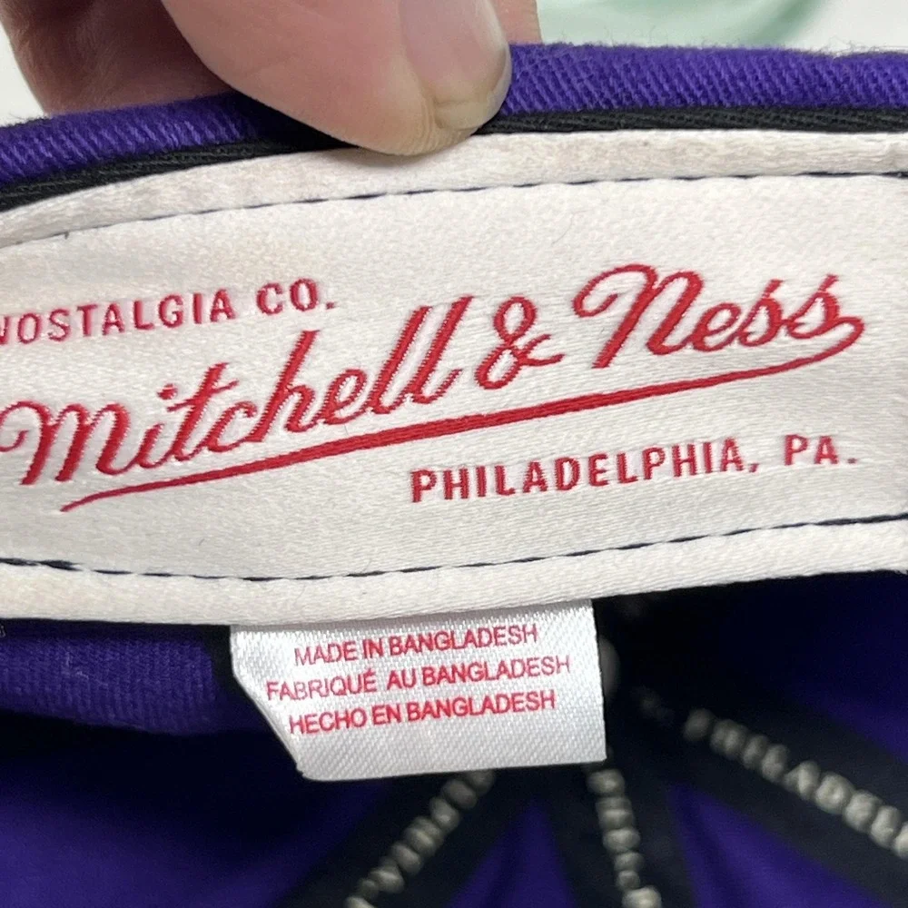 Mitchell & Ness Hardwood Classics Kobe Bryant 8 Lakers Dad Hat Purple Gold Strap